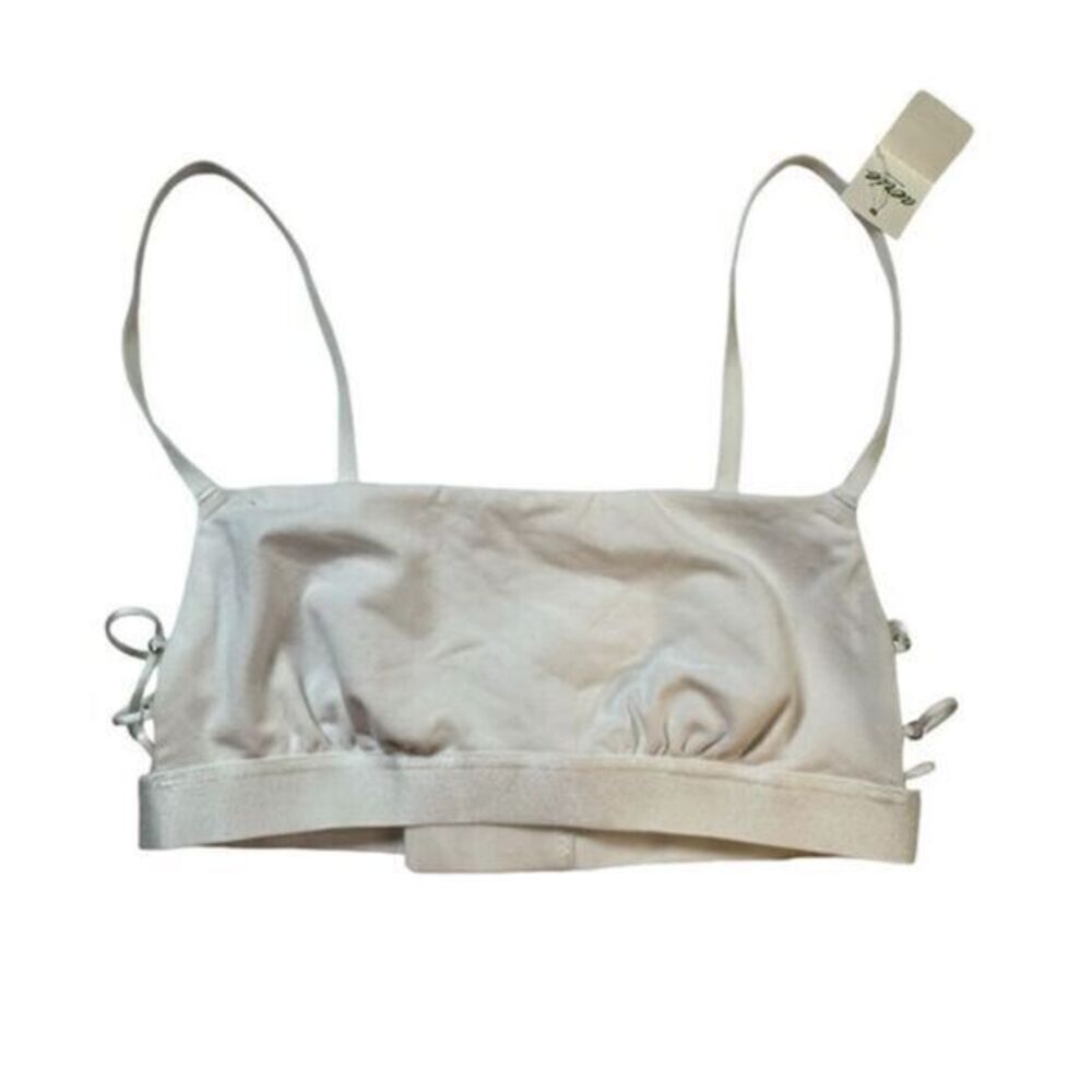 NWT AERIE Women’s White Sleep Lounge Bra Criss Cross Detail Bralette - Size XS - Picture 3 of 9